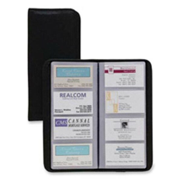 Cardinal Brands Inc CRD34422 Busn Card File- Non-Glr- 96-Card Cap- 4-.25 in x.50 in x10-.38 in - BK CRD34422 - main